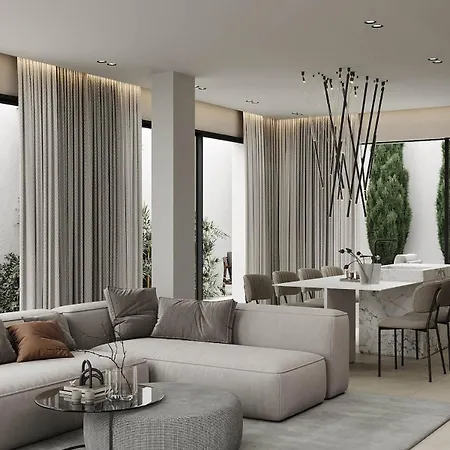 Luxury Azulis Athos - Pool, Rooftop Terrace & Sea View And Elevator Access ヴィラ