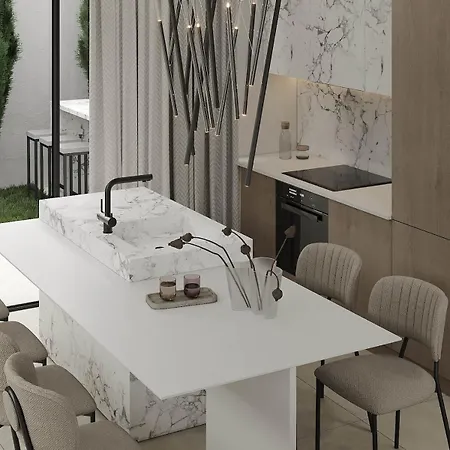 ヴィラ Luxury Azulis Athos - Pool, Rooftop Terrace & Sea View And Elevator Access