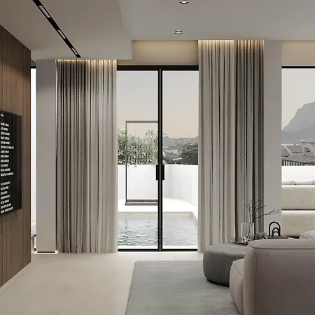 Luxury Azulis Athos - Pool, Rooftop Terrace & Sea View And Elevator Access ヴィラ ゴルフォ・アランチ