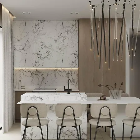 Luxury Azulis Athos - Pool, Rooftop Terrace & Sea View And Elevator Access