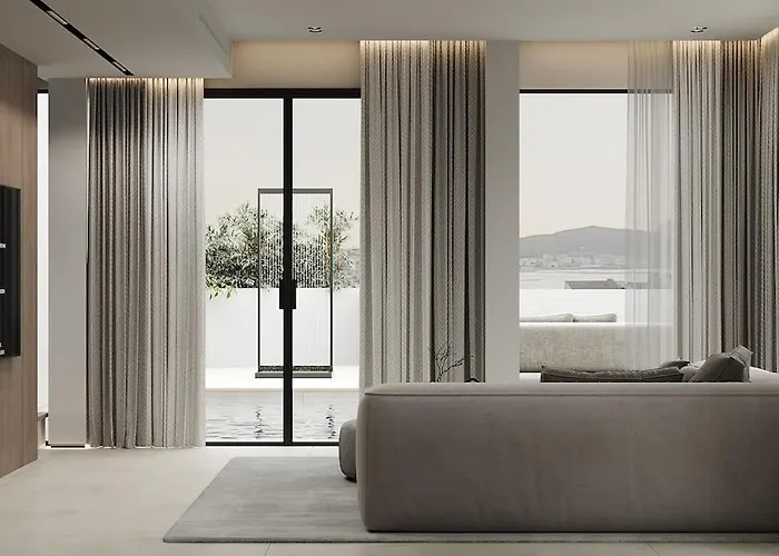 Luxury Azulis Athos - Pool, Rooftop Terrace & Sea View And Elevator Access